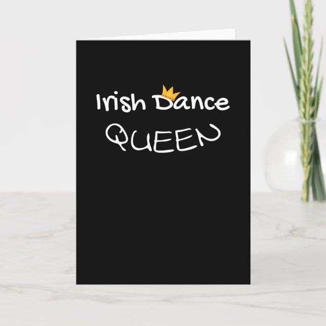 Tarjeta Reina de baile irlandesa | Día de baile irlandés (Anverso)