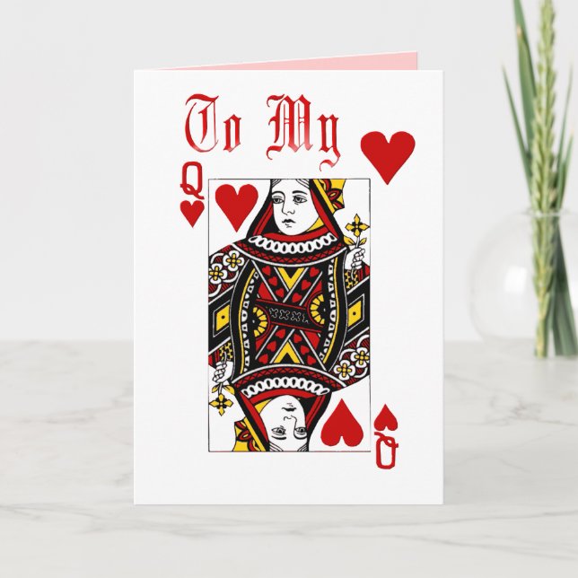 Tarjeta Reina de corazones (Anverso)