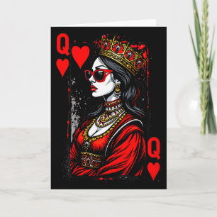 Tarjeta Reina De Corazones Carta Mujeres Día De San Valent