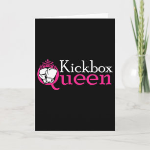 Tarjeta Reina de Kickbox es chica de kickboxing es mujer K