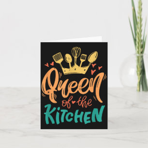 Tarjeta Reina De La Cocina Mamá Madre Chef Día De Las Madr