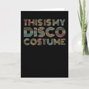 Tarjeta reina de la discoteca mujer tema retro 70