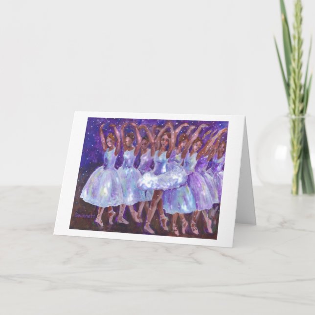 Tarjeta Reina de la nieve del cascanueces (Anverso)