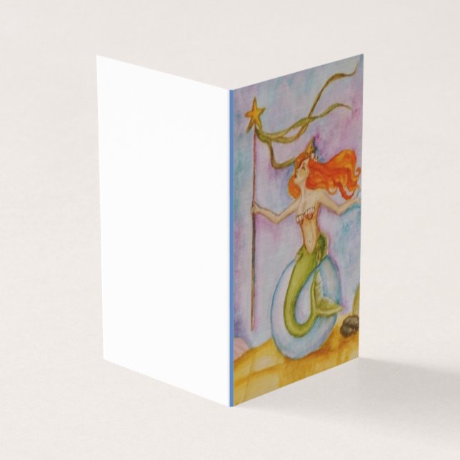 Tarjeta Reina de las cuevas, sirenas y tarot (Exterior)