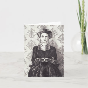 Tarjeta Reina de los corazones - Notecard