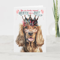 Reina de perro de Cocker Spaniel por un día divert
