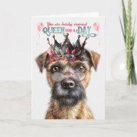 Reina de perro del territorio fronterizo por un cu