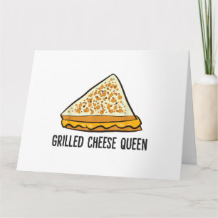 Tarjeta Reina de Queso a la Parrilla Divertido Queso a la 