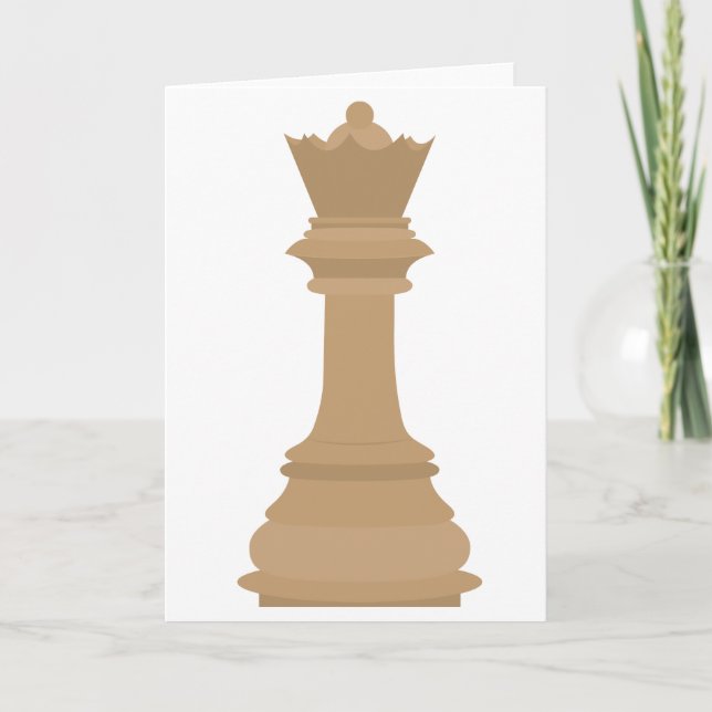 Tarjeta Reina del ajedrez (Anverso)