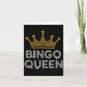 Tarjeta Reina del Bingo Jugadora de Bingo Juego Fiesta Div
