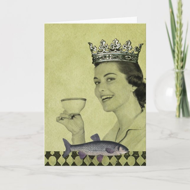 Tarjeta Reina del té, Día de la Madre (Anverso)