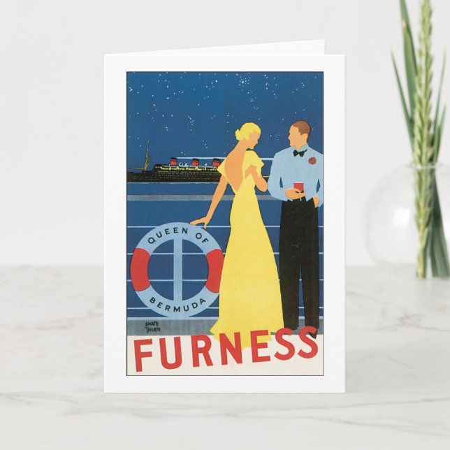 Tarjeta Reina Furness de Bermudas (Anverso)