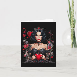Tarjeta Reina Gótica De Los Corazones