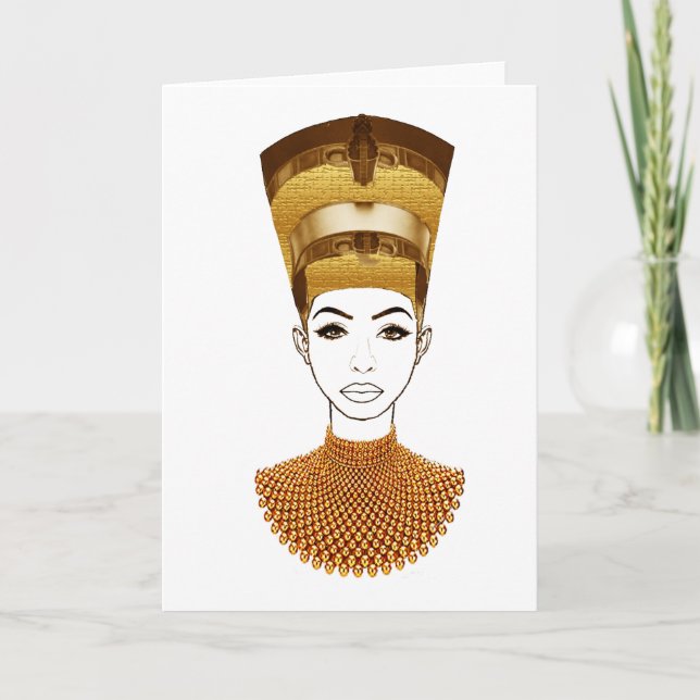 Tarjeta Reina Nefertiti (Anverso)