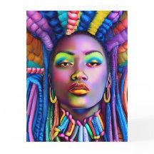 Reina negra melanina Sista mujer afroamericana