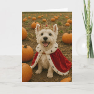Tarjeta Reina occidental en Halloween