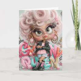 Tarjeta Reina Punk Gruñona y Sassy
