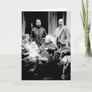 Tarjeta Reina Victoria, Zar Nicolás II