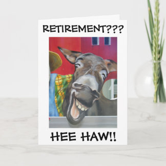 TARJETA "¡REÍRSE DE DONKEY GREETING" POR RETIRAR!