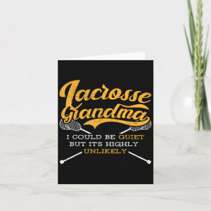 Tarjeta Relájate, amo a la abuela Lacrosse diciendo que el