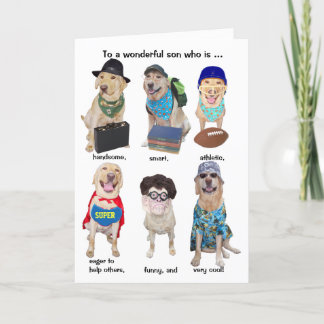 Tarjeta Relativo masculino gracioso de personalizable