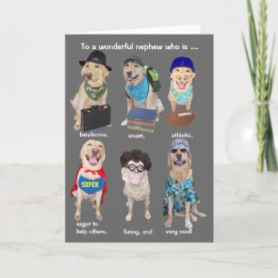 Tarjeta Relativo masculino gracioso de personalizable