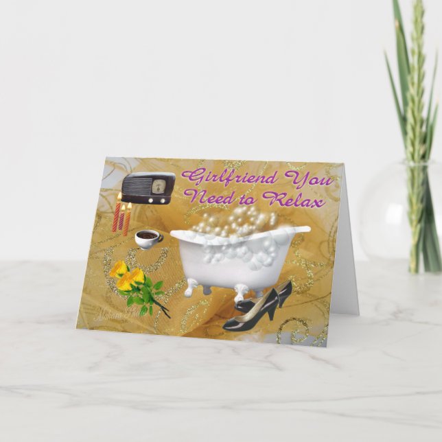 Tarjeta Relax - personalizar (Anverso)