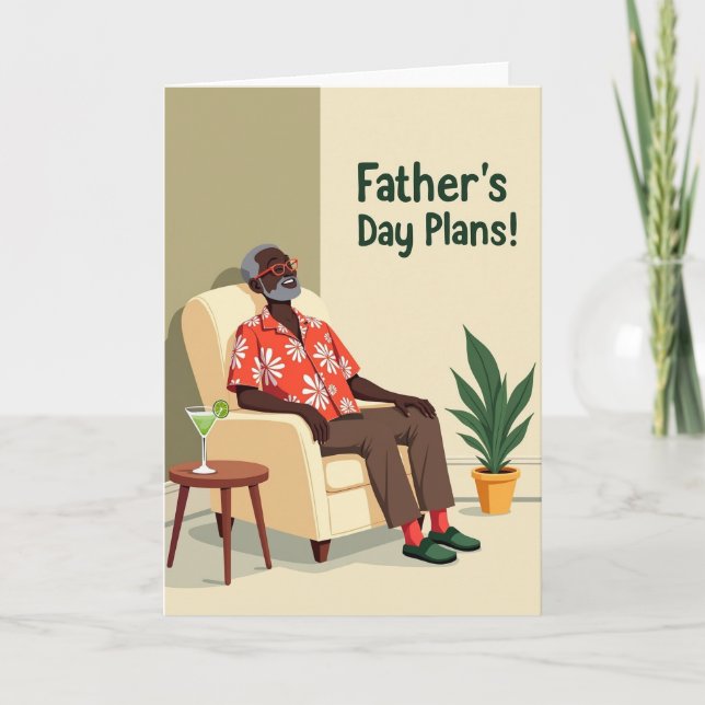 Tarjeta Relaxed Fathers Day Card (Anverso)
