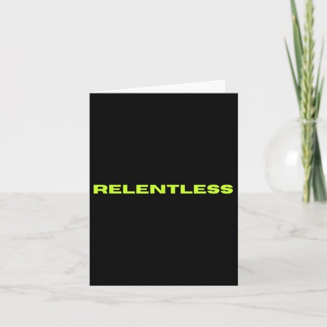 Tarjeta Relentless  (Anverso)