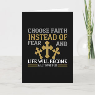 Tarjeta Religión - Elegir la fe en lugar del miedo