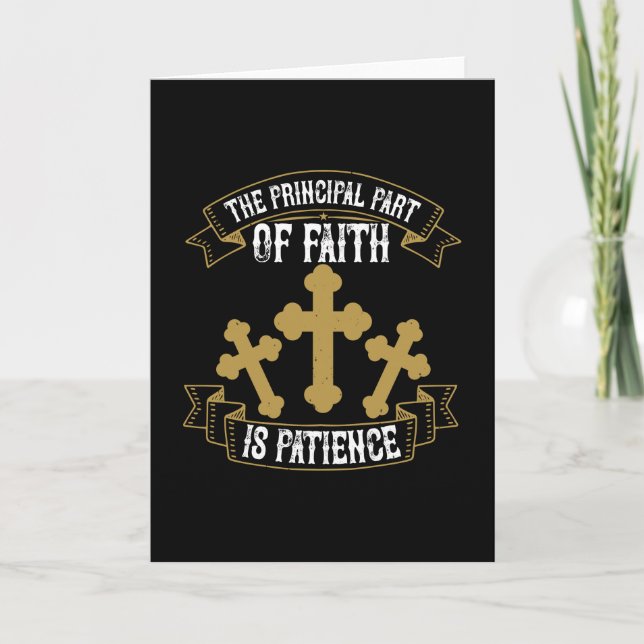 Tarjeta Religión - La Parte Principal De La Fe (Anverso)