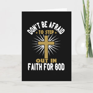 Tarjeta Religión - No Tengas Miedo De Dar Un Paso De Fe