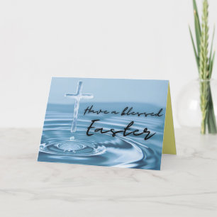 Tarjeta religiosa bendecida de Pascua