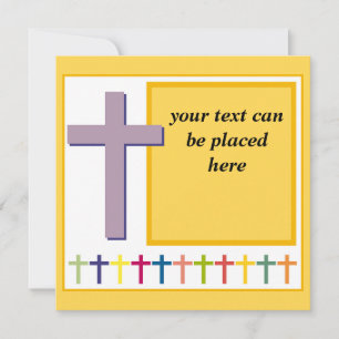 Tarjeta religiosa con texto de Personalizable
