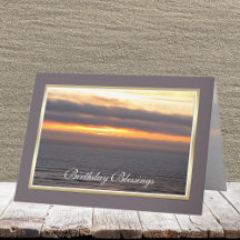 Tarjeta religiosa de cumpleaños - Bendición religi