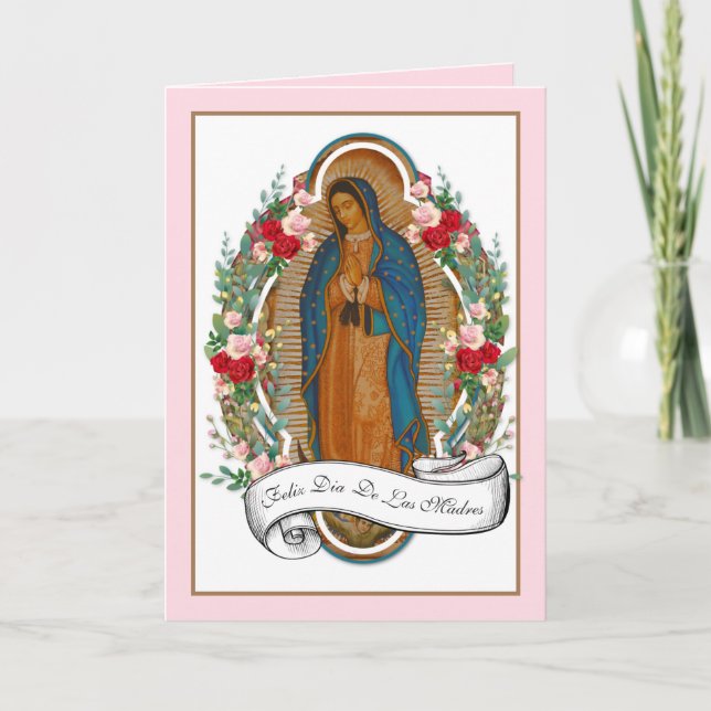 Tarjeta religiosa de Día de la Madre Guadalupe de  (Anverso)