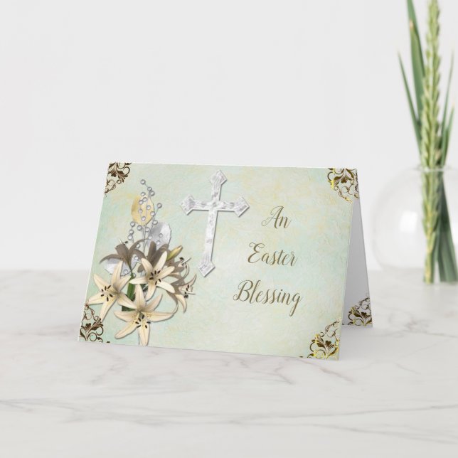 Tarjeta religiosa de Pascua (Anverso)