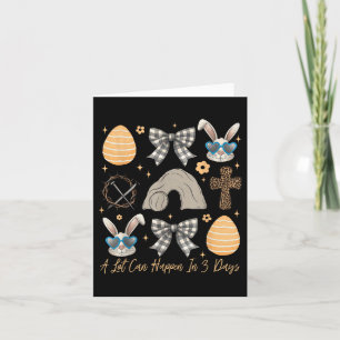 Tarjeta Religiosa De Pascua Mucho Puede Ocurrir En 3 Días 