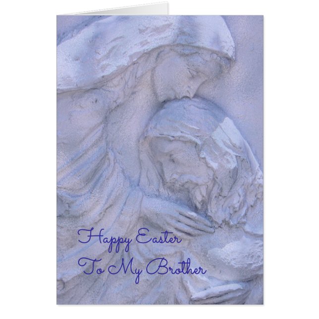 Tarjeta religiosa de Pascua para tu hermano (Frente)