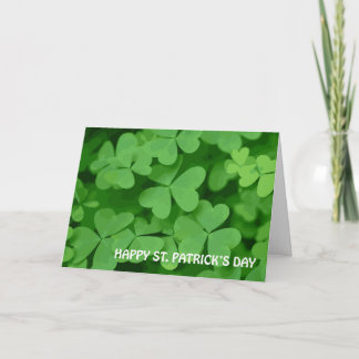 Tarjeta religiosa del Día de San Patricio