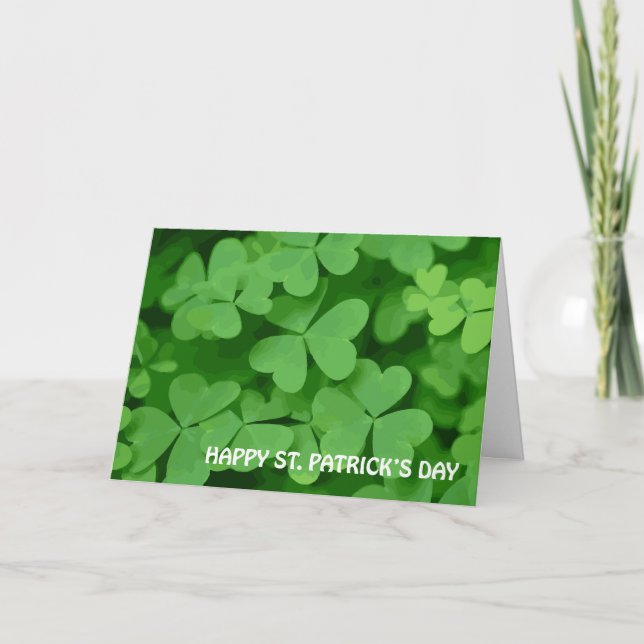 Tarjeta religiosa del Día de San Patricio (Anverso)