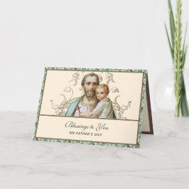 Tarjeta religiosa del día del padre San José Jesús