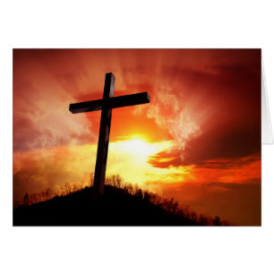 Tarjeta religiosa personalizada de Pascua
