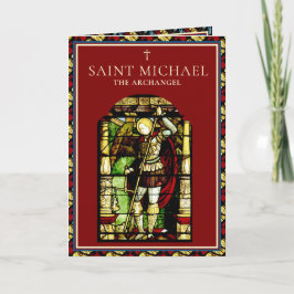 Tarjeta Religioso Oración St. Michael Archangel Católica