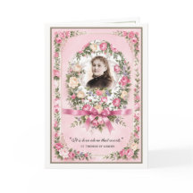 Religious St. Therese Vintage Pink Roses Prayer
