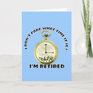 Tarjeta Reloj de retirada