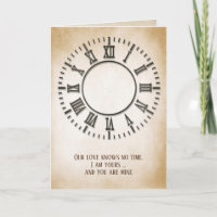 Reloj eterno de aniversario en Sepia