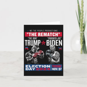 Tarjeta Rematch El Don Y Crooked Joe Biden - Pro Trump