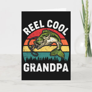 Tarjeta Remera Divertida De Pescador Para El Día Del Padre