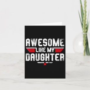 Tarjeta Remera Impresionante Como Mi Hija Hombres Día del
